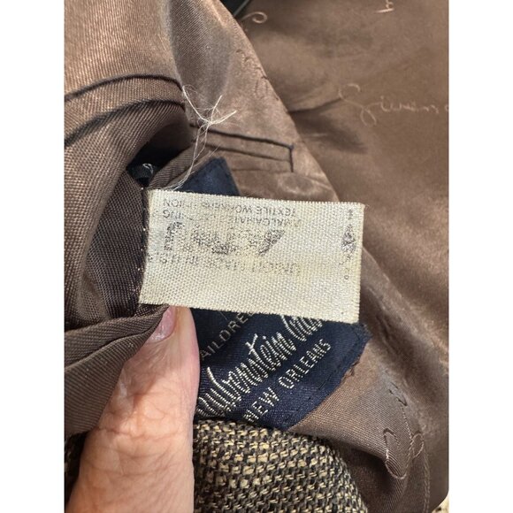 NWT Givenchy Gentleman Paris Wool Silk Blazer Brown Tailored Men 50R Business - Picture 9 of 14